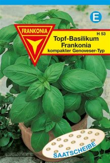 Saatscheibe Topf-Basilikum Frankonia Samen