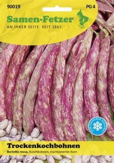 Buschbohne Borlotto rosso