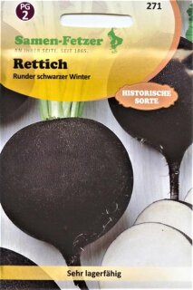 Rettich Runder Schwarzer