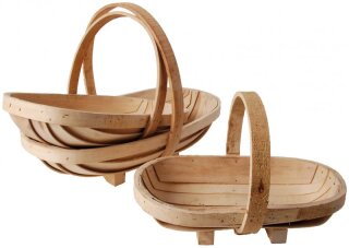 Holz-Gartenkorb 3er Set