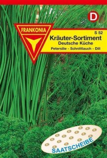 Kräutersortiment Deutsche Küche Saatscheibe Frankonia Samen