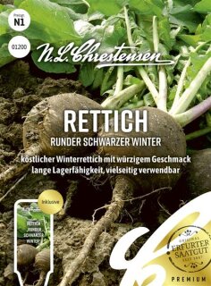 Rettich Runder schwarzer Winter