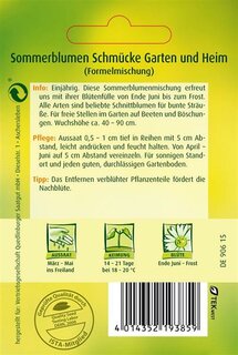 Sommerblumen Schm&uuml;cke Garten und Heim