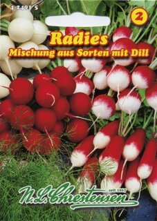 Radies Mischung mit Dill